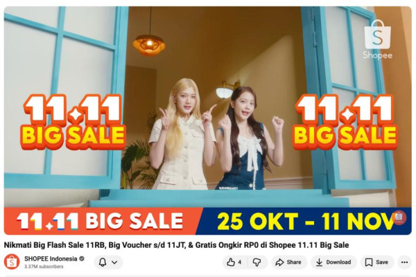 Hearts2Hearts Bikin Iklan Shopee 11.11 Big Sale Jadi Makin Fun dan Penuh Warna!