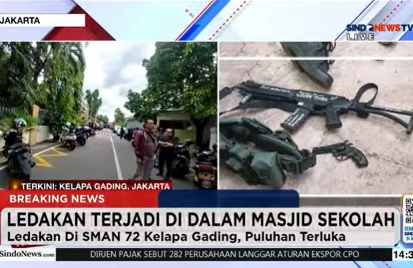 20 Korban Ledakan di SMA 72 Kelapa Gading Dibawa ke Rumah Sakit, 1 Pelaku Ditangkap