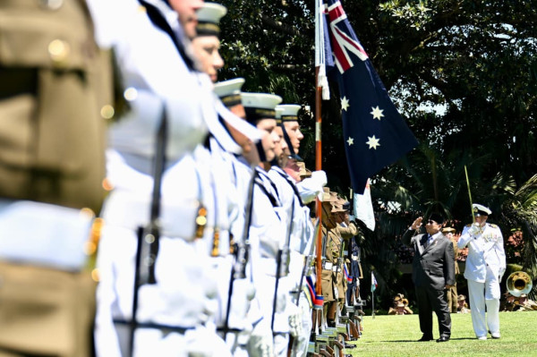 Disambut Upacara Kenegaraan, Prabowo Bertemu Gubernur Jenderal Australia Sam Mostyn