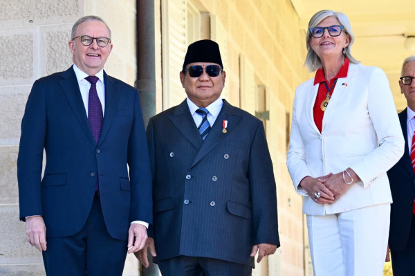 Disambut Upacara Kenegaraan, Prabowo Bertemu Gubernur Jenderal Australia Sam Mostyn