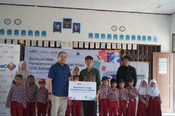 Rangkaian HUT ke-36 MNC Group, MNC Peduli Bantu Perbaikan Kantor SDN Babakan Kencana Sukabumi