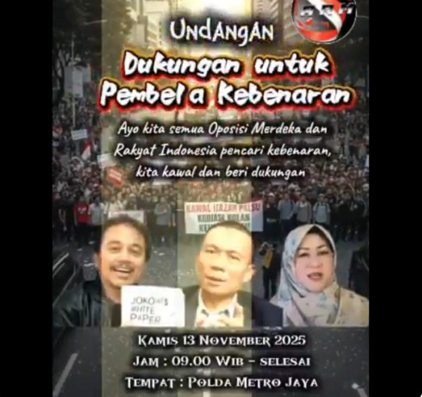 Hari Ini Roy Suryo Cs Diperiksa sebagai Tersangka Kasus Ijazah Jokowi, Dokter Tifa Sebut Proses Kriminalisasi Dimulai