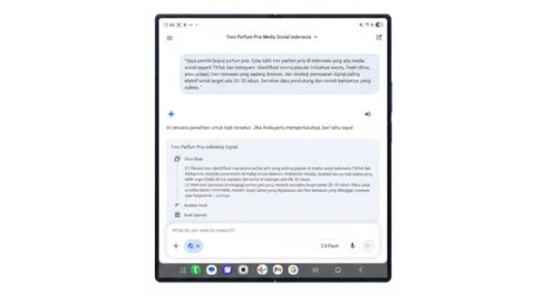 Samsung Jual Otak AI di Galaxy Z Fold7, Analisis Pasar Langsung Jadi Draft Presentasi