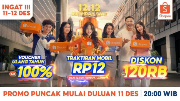 Rayakan 10 Tahun, Shopee Hadirkan Puncak 12.12 Birthday Sale dengan Berbagai Penawaran Spesial