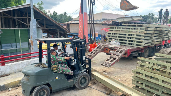 Proyek Jembatan Bailey di Aceh Dikebut di Titik-Titik Kritis