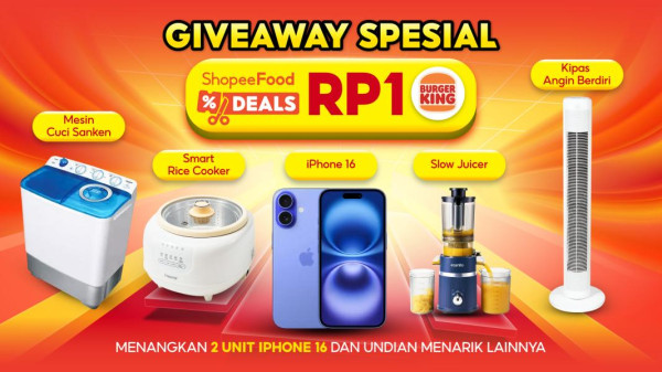 ShopeeFood Deals Hadirkan Kejutan Akhir Tahun lewat Promo Spesial Burger King Rp1