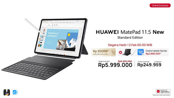 Segera Hadir HUAWEI MatePad 11.5 New Standard Edition, Teman Ideal di Kampus hingga Produktif di Tempat Kerja