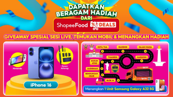 ShopeeFood Deals Februari Hadir Lebih Seru: Mie Gacoan Rp1, Live Streaming Keliling Jakarta, dan Bertabur Hadiah