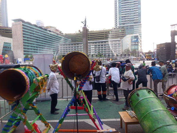 Suara 1.000 Bedug Siap Menggema di Bundaran HI saat Malam Takbiran