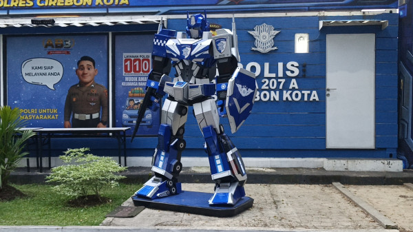 H-1 Lebaran Rest Area Km 207A Cirebon Mulai Sepi, Pos Robot Transformers Tak Lagi Dikerumuni