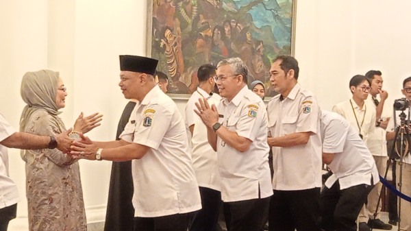 ASN Pemprov Jakarta Halalbihalal dengan Pramono-Rano di Balai Kota usai Libur Lebaran