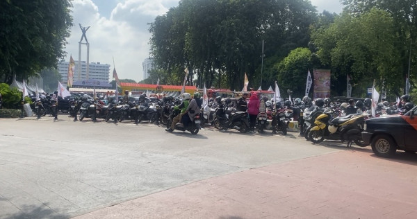 Lebaran Betawi 2026, Arus Lalu Lintas di Sekitar Lapangan Banteng Padat