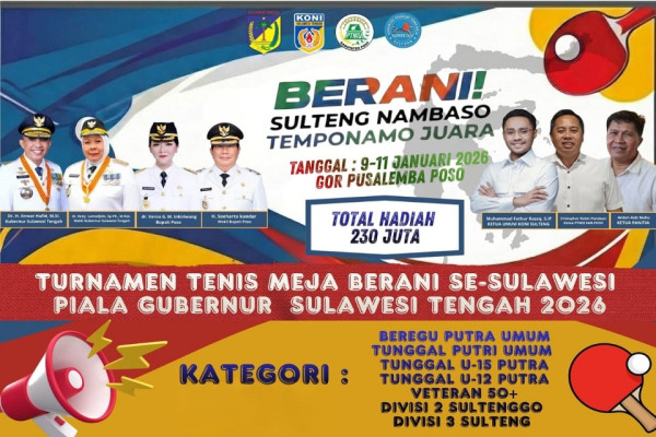 Turnamen Tenis Meja Se-Sulawesi Berakhir Pahit, Pemenang Tak Kunjung Terima Hadiah Penuh