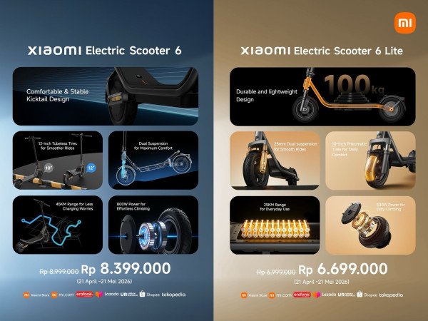 Malas Tunggu Ojek Online? Xiaomi Rilis Skuter Listrik Rp6 Jutaan untuk Kaum Komuter Jakarta