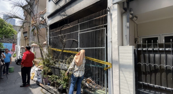 Penampakan Rumah di Jakbar Terbakar yang Tewaskan Sekeluarga