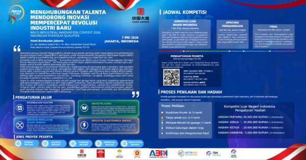 BRICS Industrial Innovation Contest 2026 Digelar di Jakarta, Peluang Emas Inovator Lokal Tembus Pasar Global
