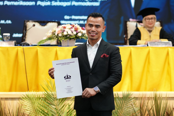 Raih Doktor Ekonomi di Universitas Trisakti, Sabar L Tobing Tawarkan Gagasan Pajak Digital