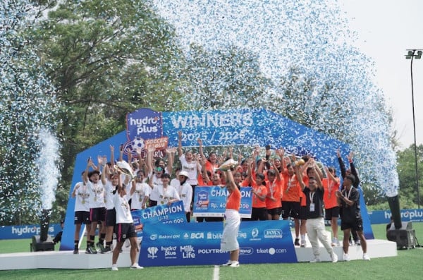 Cipta Cendikia FA U-15 dan Putri JP Jakarta U-18 Juara Hydroplus Soccer League Jakarta 2025/2026