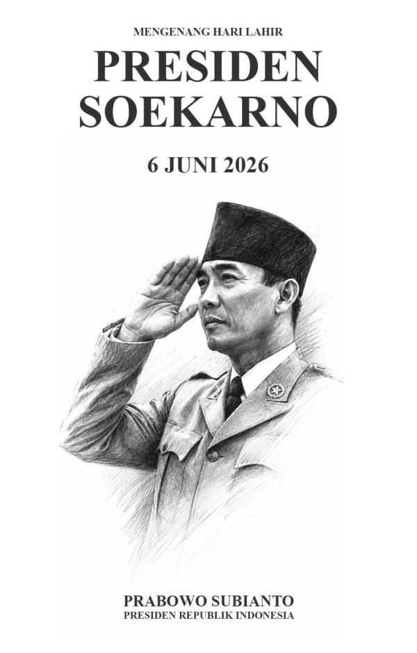 Prabowo Kenang Hari Lahir Soekarno Lewat Potret Sang Proklamator