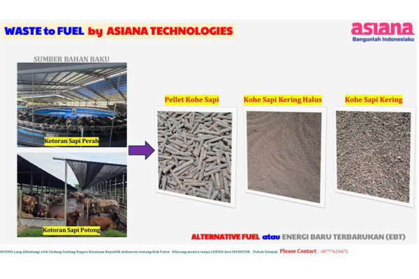 Percepat Transisi Energi, Asiana Technologies Ubah Sampah Jadi Bahan Bakar