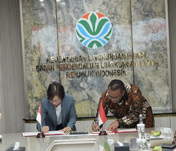 Indonesia-Singapura Teken MoU Jaga Lingkungan Hidup
