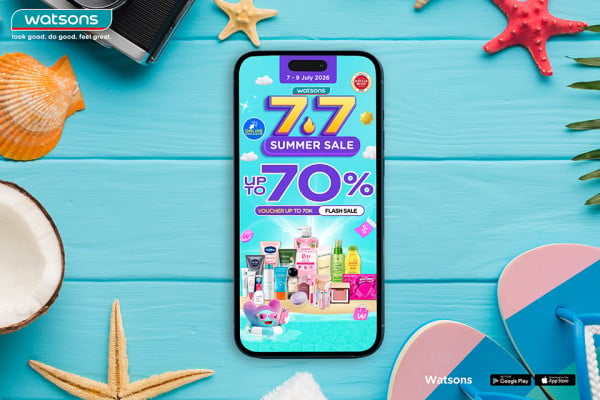 Temukan Beragam Penawaran Health & Beauty di Momen Liburan lewat Watsons 7.7 Summer Sale