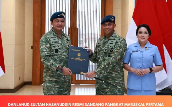 30 Pati TNI AU Naik Pangkat, Danlanud Sultan Hasanuddin Pecah Bintang